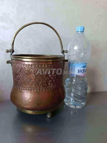 سطل نحاس أحمر وبرونز قديم جدا - 2