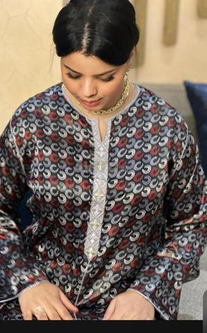 Djellaba droite avec sa chemise - 2