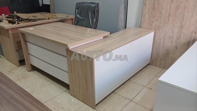 Bureau de direction avec retour et caisson - 2