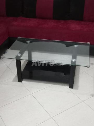 Table basse en verre. - 2