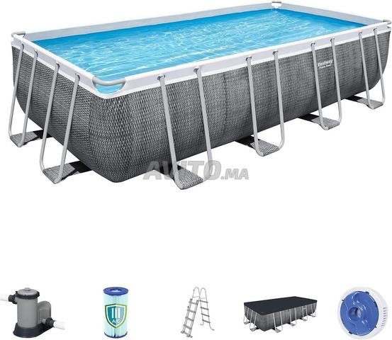 Piscine Rectangulaire 549 x 274 x 122 cm Rotin - 2