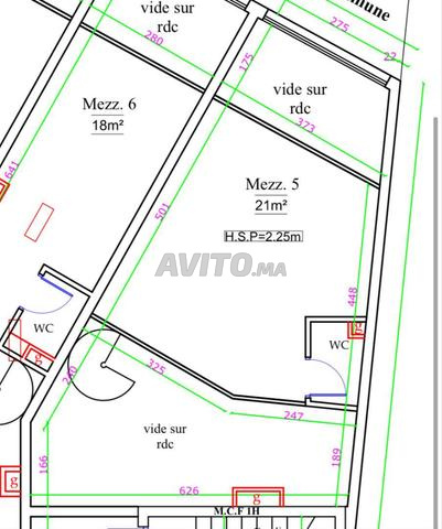 Local commercial de 66 m² à Casablanca