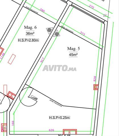 محل تجاري بمساحة 66 متر مربع في الدار البيضاء - 2