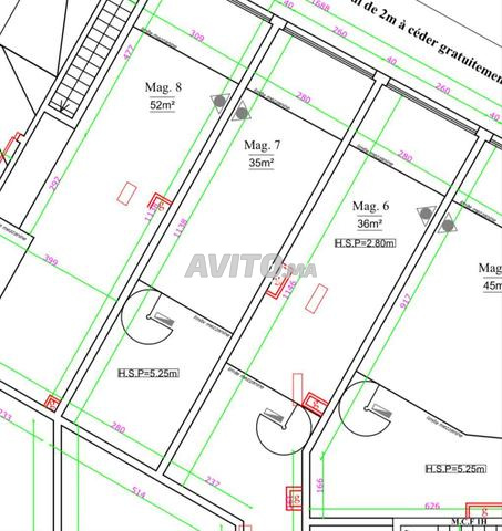 محل تجاري بمساحة 51 متر مربع في الدار البيضاء
