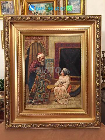 لوحة زيتية استشراقية على قماش للمكتب - 2