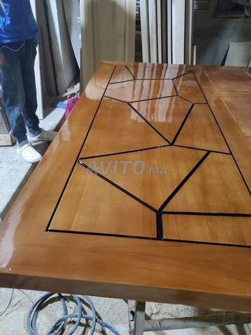 سرير مصنوع من خشب الأرز الصلب - 2