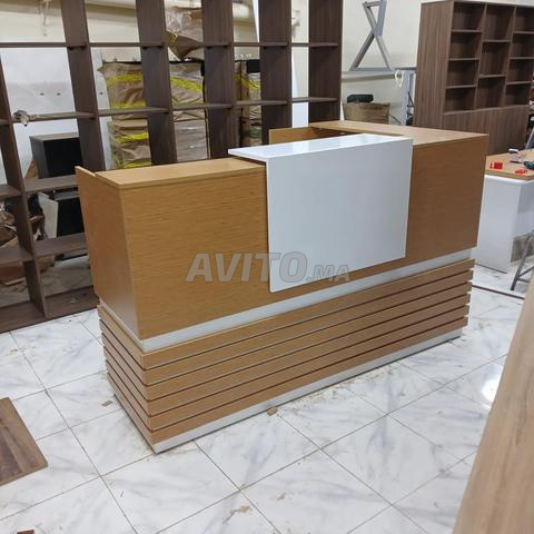 منضدة استقبال من MDF حسب الطلب - 2