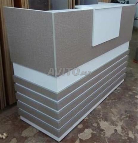 منضدة استقبال MDF بلمسة نهائية احترافية - 2