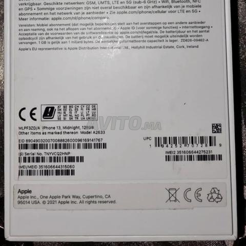iPhone 13 neuf importé 128G 5G - 2