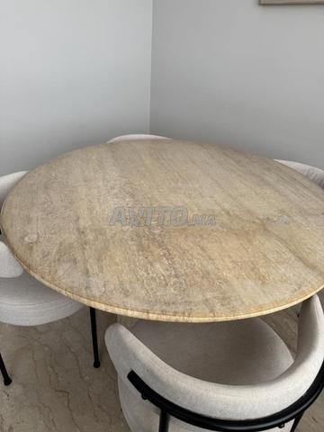 Table travertin et 4 chaises - 2