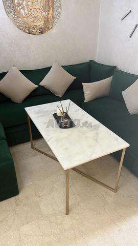 طاولة إيطالية من الرخام الأبيض - 2