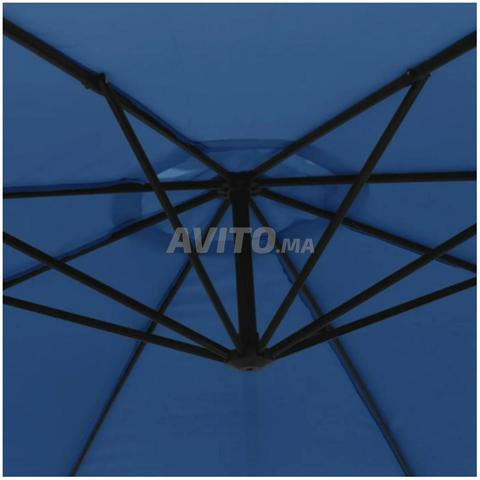 Parasol Déporté -Bleu-Inclinable Diamètre 3 M - 2