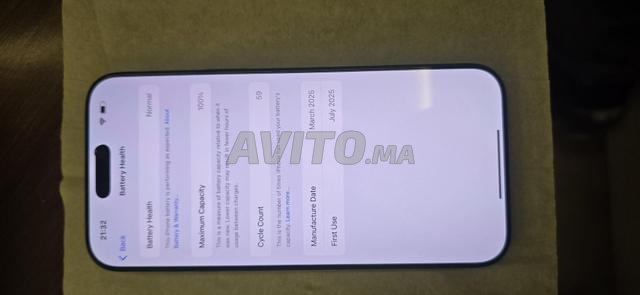 iphone 16 pro max battery 100t pour 100