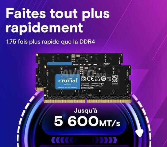 Crucial RAM DDR5 64Go Kit (2x32Go) 5600MHz SODIMM