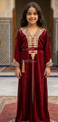 قفطان موبرة بنات صغار مطروز رائع - 2