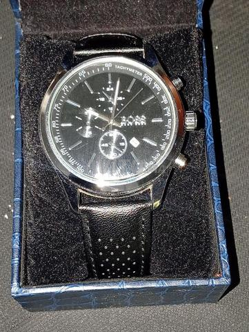 Montre Chronographe Boss Édition Black Leather - 2