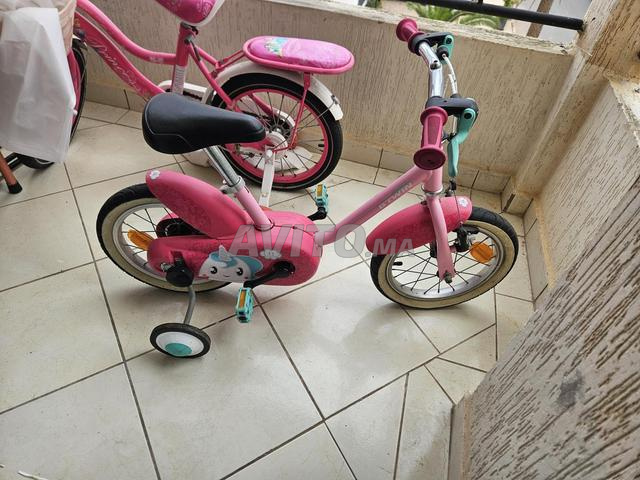 Vélo fille B’TWIN 14 avec roues stabilisatrices - 2