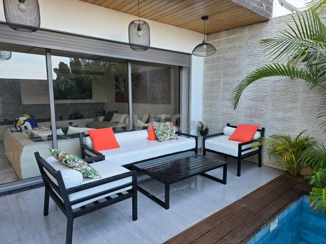 طقم جلوس خارجي من الألومنيوم