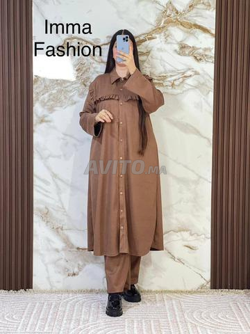 Ensemble confectionné à partir des meilleurs tissus de velours de qualité supérieure