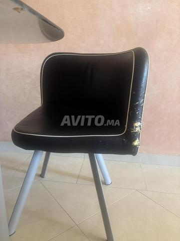 Salle a manger kitea 4 chaises noir - 2