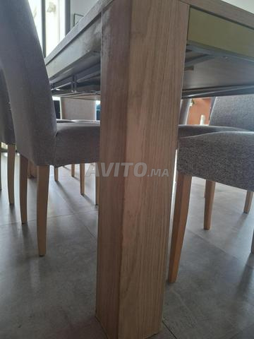 Table à manger extensible avec 8 chaises
