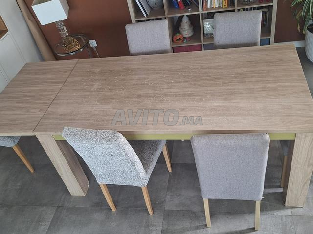 Table à manger extensible avec 8 chaises - 2