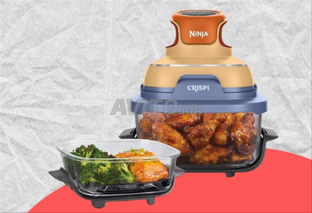 مقلاة هوائية زجاجية 4 في 1 Ninja CRISPi
