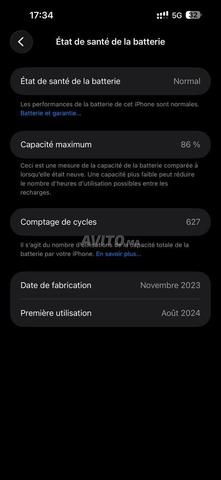 iPhone 15 Pro Max 256gb batterie 86 - 2