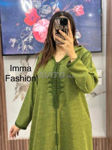 Djellaba en tweed avec broderie et nœuds - 2