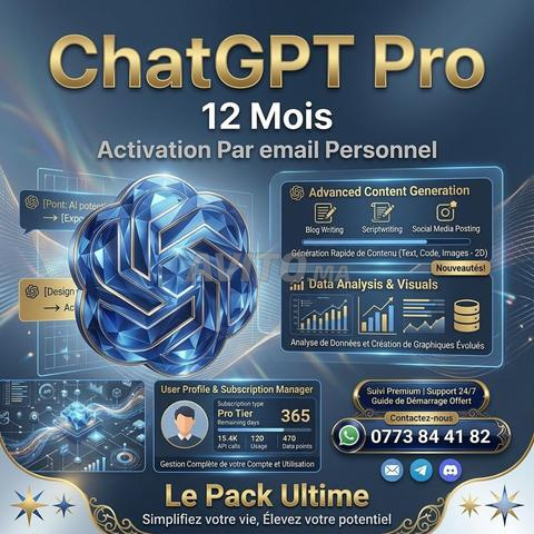 Compte ChatGPT Pro 5.2 / Activation directe / Votre compte personnel