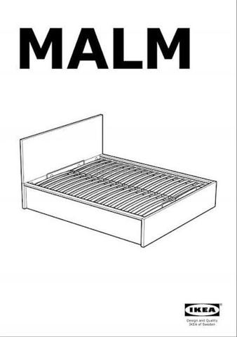 Lit coffre MALM IKEA blanc 160x200 - 2