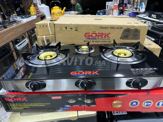 3 شعلات غاز Gork قوية للطهي السريع والمتوازن