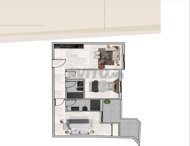 شقة للبيع 55 متر مربع في الدار البيضاء