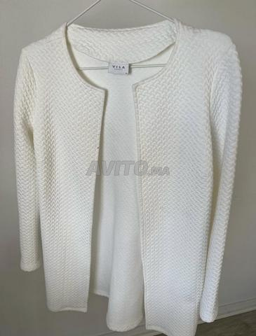 Veste blanche légère pour femme taille Xs convient aussi à M