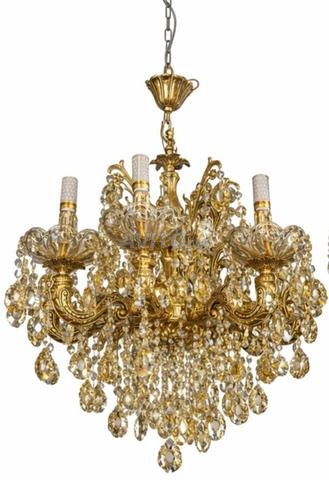 مصباح ثريا رائع من الكريستال بتصميم كلاسيكي - 2