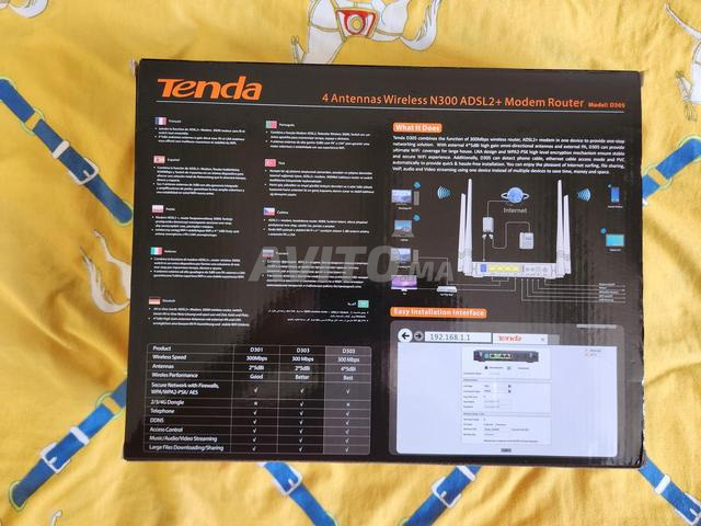 راوتر مودم ADSL2-Plus WiFi N300 Tenda D305 - 2