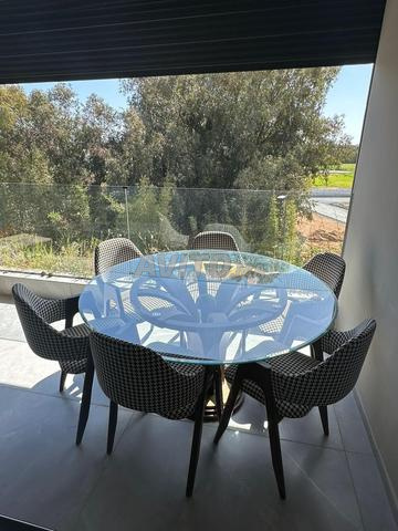 طقم غرفة طعام مع 6 كراسي - 2