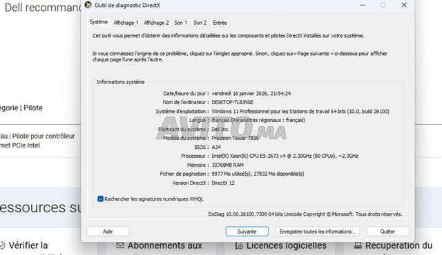 Dell Precision T7810 2x Intel Xeon e2673 v4 - 2