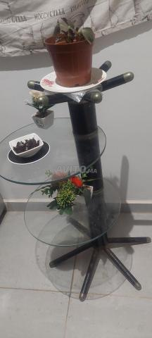 Table de balcon en verre et métal - 2