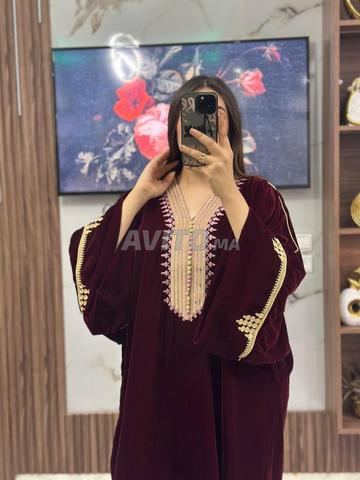 Caftan femme chic en velours haute gamme - 2