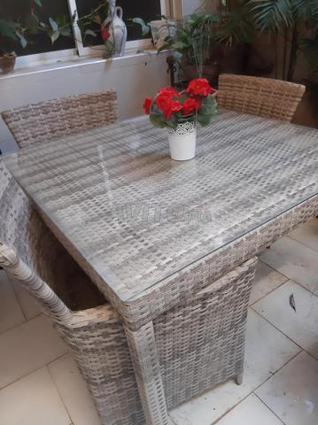 Set de table et chaises pour jardin - 2