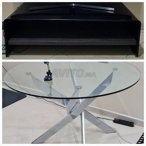 Table à Manger et Meuble TV en Verre Trempé - 2