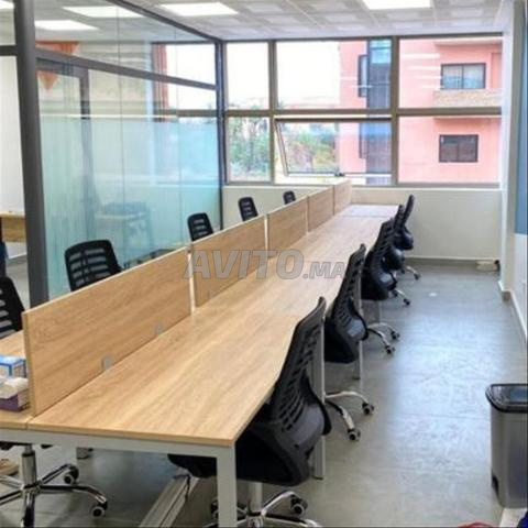 مساحة مفتوحة عصرية من خشب MDF لمساحة العمل - 2