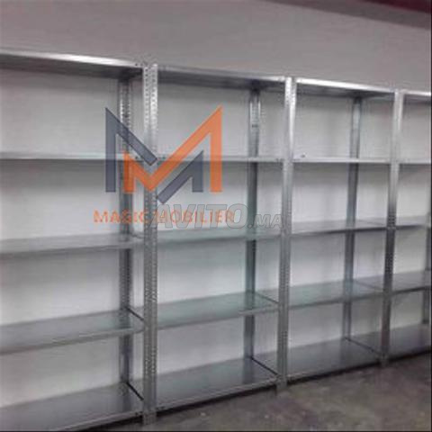 Étagère de rangement métallique 5 tablettes