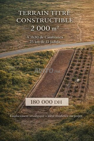 Terrain titré et constructible à petit prix 