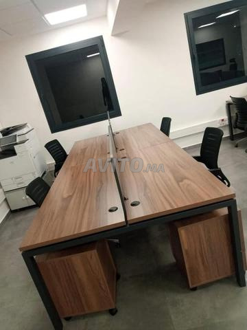 e/bureau multipostes en bois/semi métallique