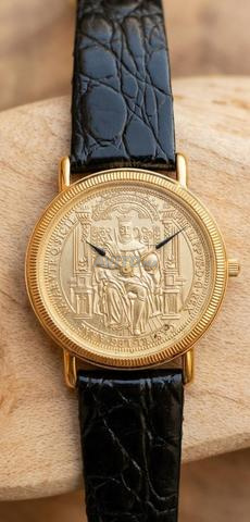 vintage swiss Quartz doré