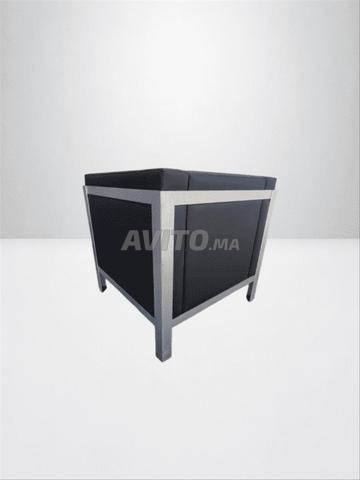 Fauteuil Tasso par Klöber en cuir noir & Acier