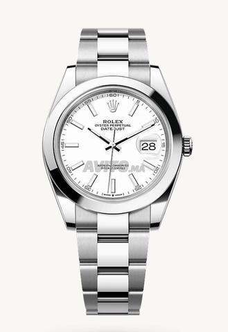 Rolex Datejust 41 126300 Blanc Boîte et papiers