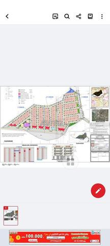 Parcelle de 240 mètres, garage 3, lotissement, permis de 3 appartements par étage